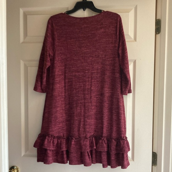 Perfect Peach ruffled bottom tunic/ dress XL - Picture 2 of 8